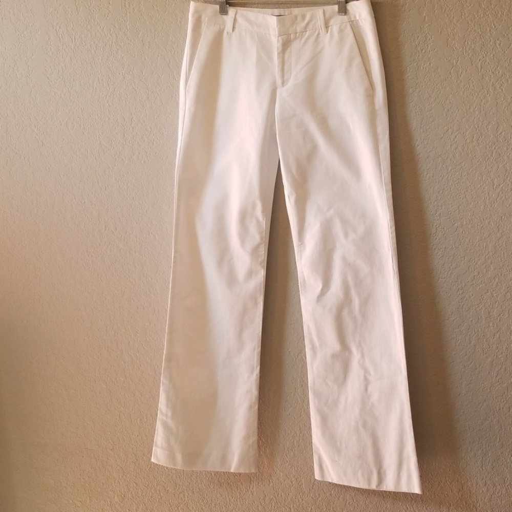Gap Cotton White Pants Wide Legs Size 4 Long